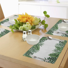 Forest Leaves Frame Place Mats