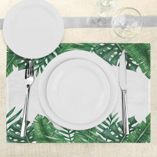 Forest Leaves Frame Place Mats