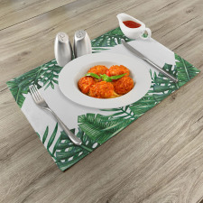 Forest Leaves Frame Place Mats