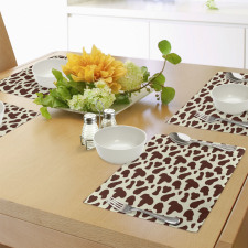 Cattle Skin with Spot Place Mats