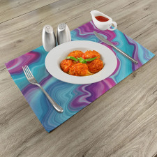 Abstract Color Formation Place Mats