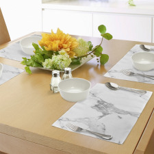 Hazy Natural Texture Place Mats