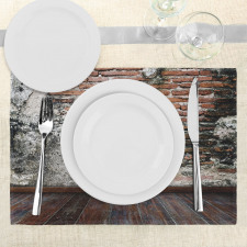 Worn Looking Wall Photo Place Mats