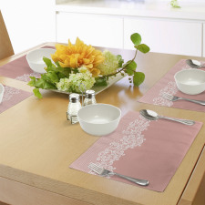 Floral Wedding Theme Place Mats