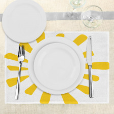 Doodle Sun Burst Summer Place Mats