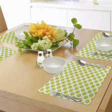 Girlish Vintage Dots Place Mats