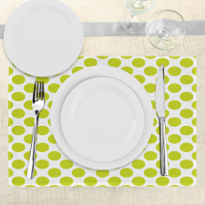 Girlish Vintage Dots Place Mats