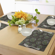 Abstract Dandelion Place Mats