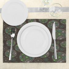 Abstract Dandelion Place Mats