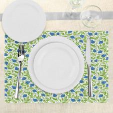 Flowering Blueberry Leaf Place Mats