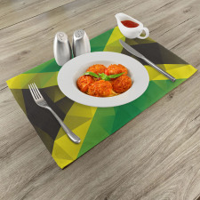 Triangle Polygon Flag Place Mats