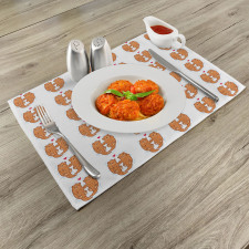 Animal Couple Love Theme Place Mats