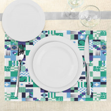 Sixties Art Design Place Mats