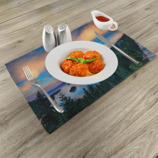 Sundown in the Woods Place Mats