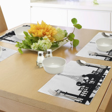 Couple in Dinner Paris Place Mats