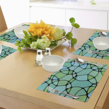 Mosaic Abstract Composition Place Mats