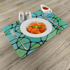 Mosaic Abstract Composition Place Mats