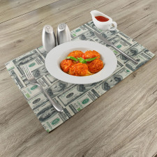 Bills with Ben Franklin Place Mats