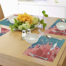 Arctic Whale and Bird Place Mats