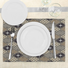 Old Fashioned Batik Pattern Place Mats