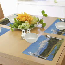 Snow Covered Mountain Place Mats