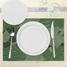 Camo Palm Leaves Place Mats