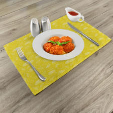 Lemon Design Place Mats