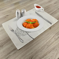 Flying Seeds Flower Place Mats