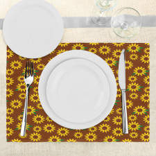 Cartoon Blossoms Place Mats