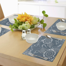 Romantic Blossom Petals Place Mats