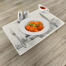 Paris over Roofs House Place Mats