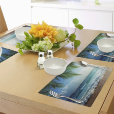 Palms Tropical Island Place Mats