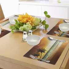 Palm Tree Exotic Beach Place Mats