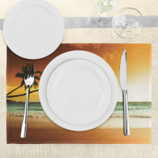 Palm Tree Exotic Beach Place Mats