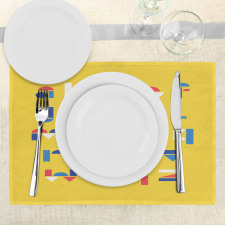 Geometric Small Letters Place Mats