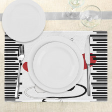 Romantic Couple Pet Kitten Place Mats