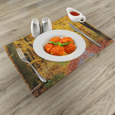 Foliage Leaves Autumn Place Mats