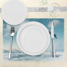 Dreamy View Whale Clouds Place Mats