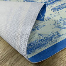 Whale Wheel Sketch Place Mats