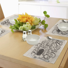 Thanksgiving Wording Place Mats