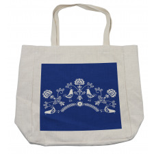 Scandinavian Folk Pattern Shopping Bag