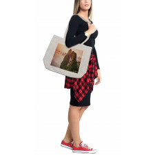 Highland Foggy Mystic Sky Shopping Bag