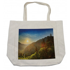 Sunset at Newfound Gap Shopping Bag