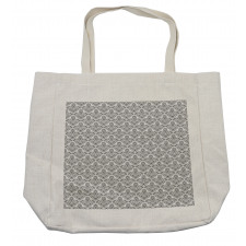 Grotesque Motif Pattern Shopping Bag