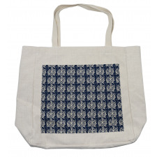 Classic Botanical Motif Shopping Bag