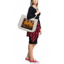 Manhattan Ocean Dusk Shopping Bag