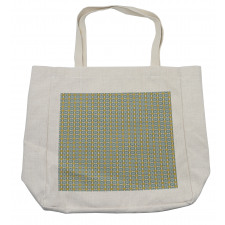 Tile Like Vintage Motif Shopping Bag