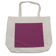 Pinkish Leaves Shopping Bag