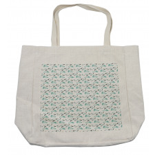 Cartoon Seagulls over Waves Shopping Bag