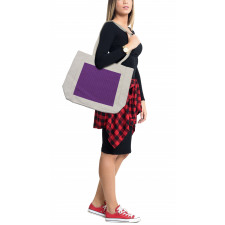 Purple Striped Rounds Shopping Bag